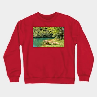 River Una Near Orasac in Bosnia Crewneck Sweatshirt